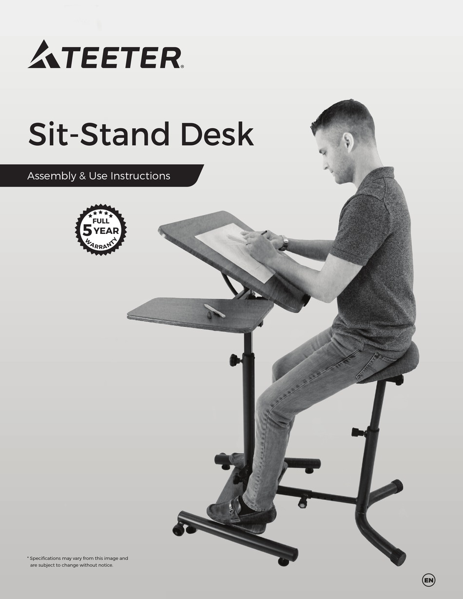 teeter sit stand desk