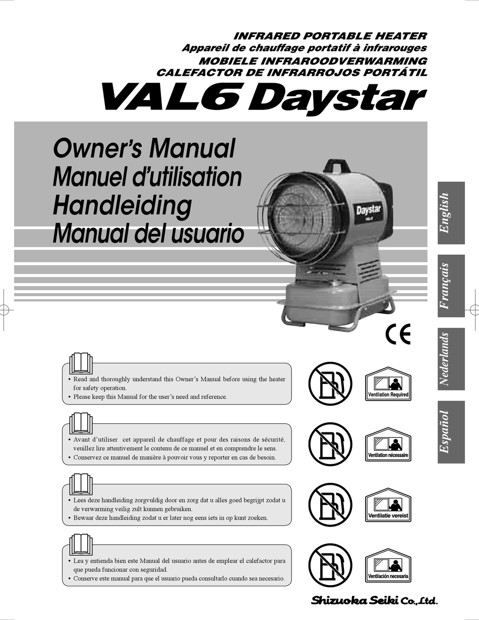 Shizouka Seiki Val6 Daystar Owner S Manual Pdf Download Manualslib