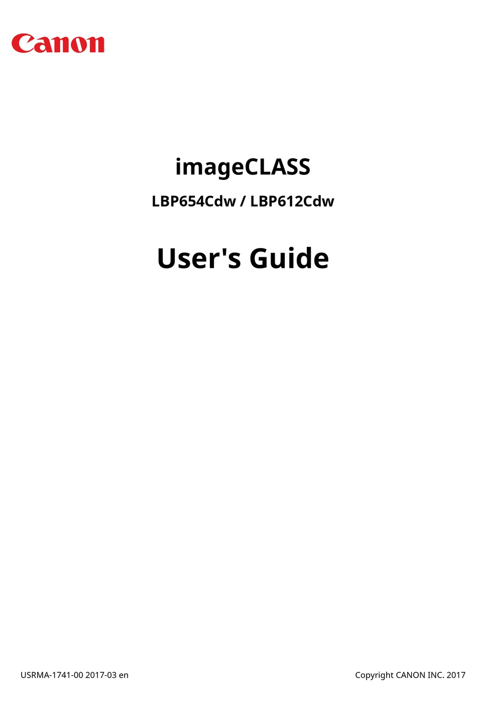 imageclass lbp654cdw