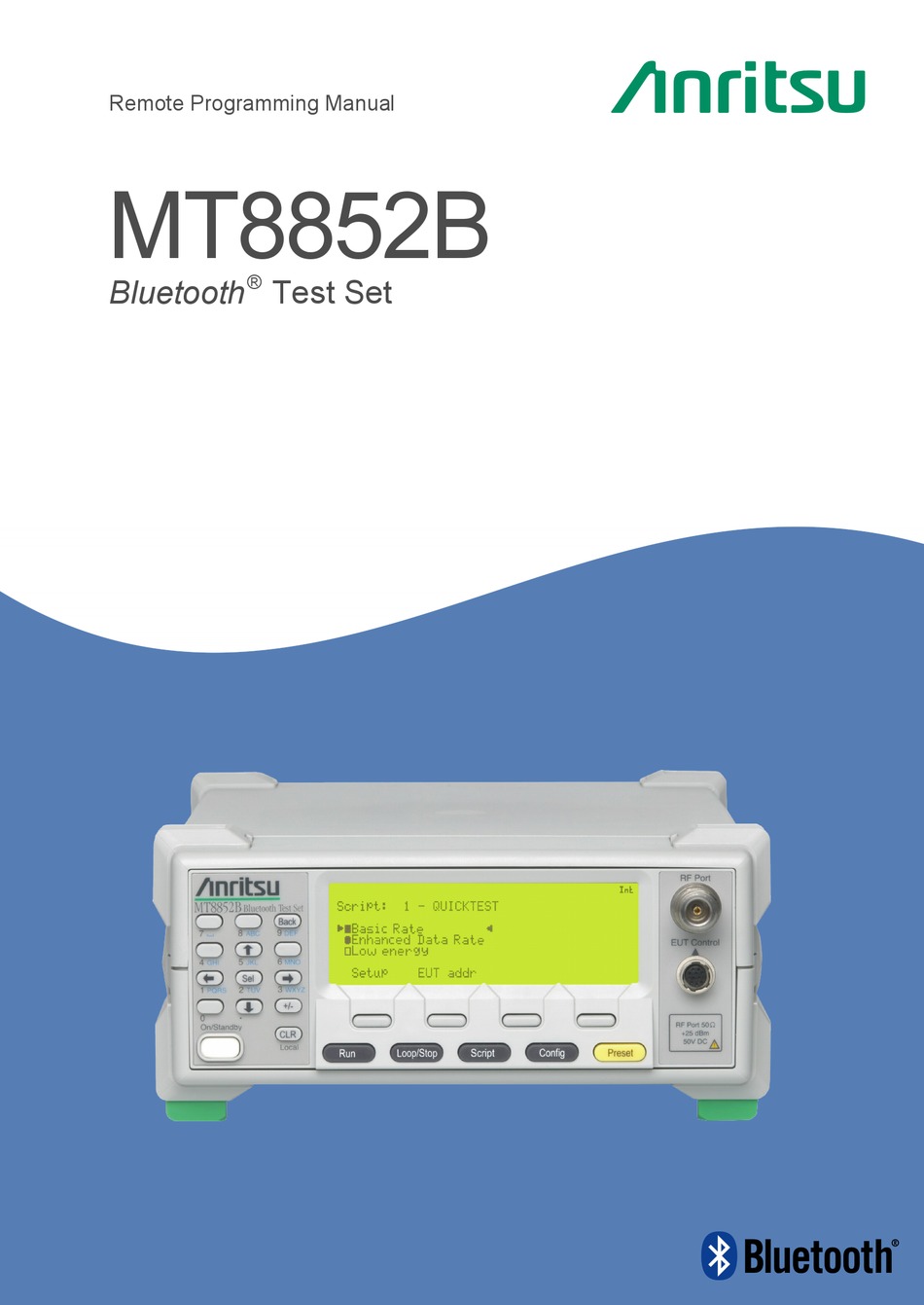 ANRITSU MT8852B REMOTE PROGRAMMING MANUAL Pdf Download ManualsLib
