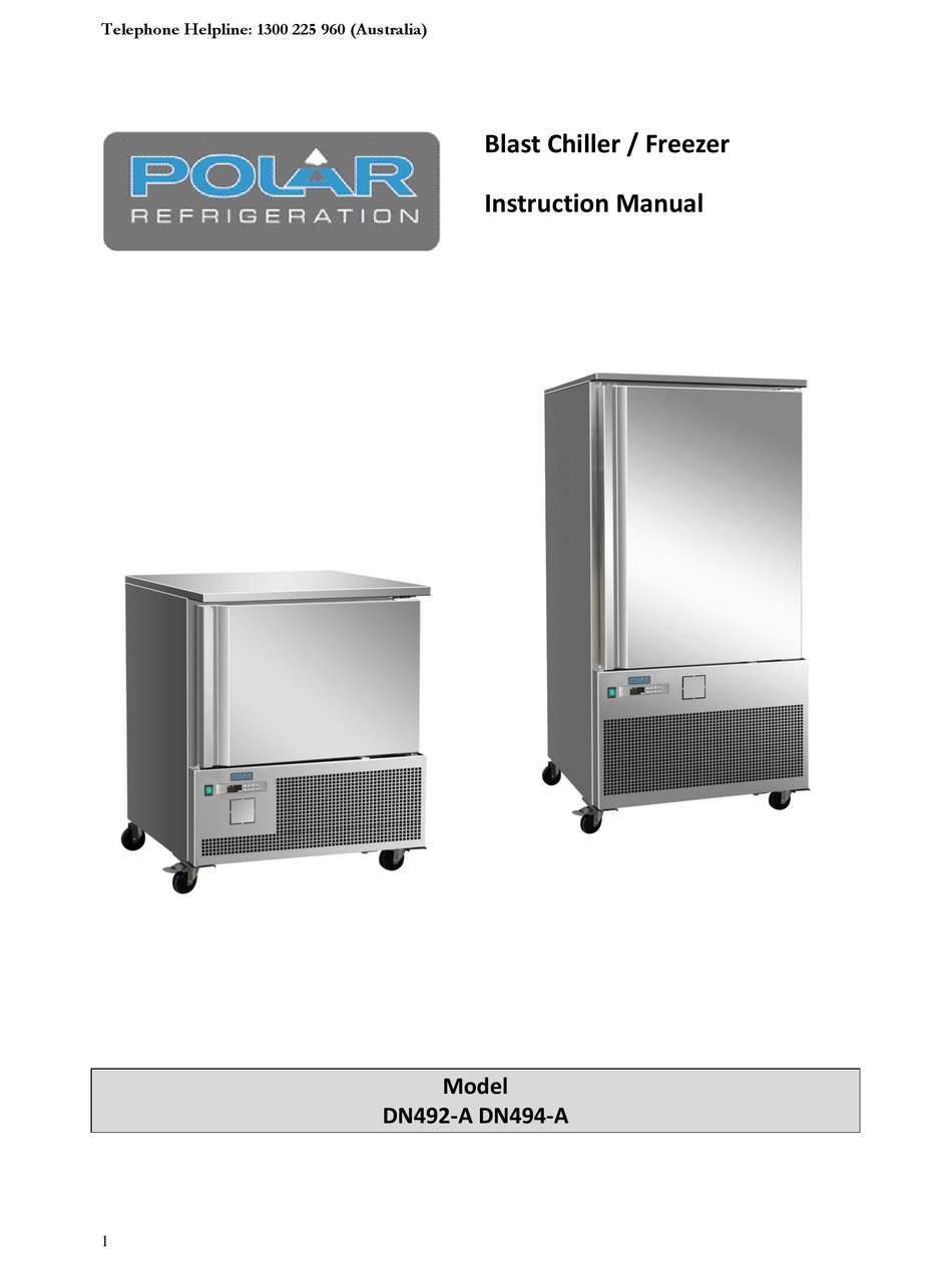 POLAR REFRIGERATION DN492-A INSTRUCTION MANUAL Pdf Download | ManualsLib