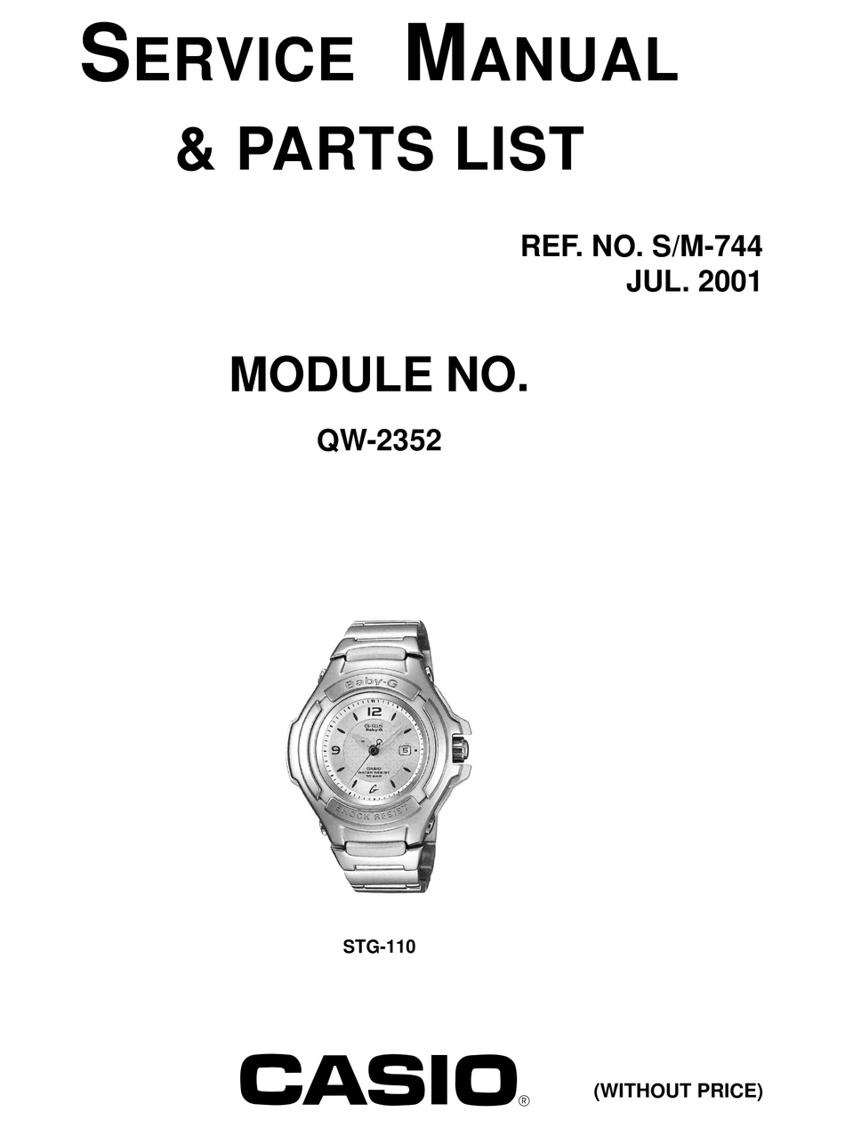 CASIO STG-110 SERVICE MANUAL & PARTS LIST Pdf Download | ManualsLib