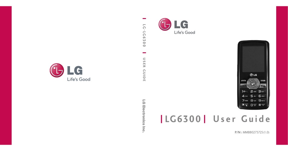 LG LG6300 USER MANUAL Pdf Download | ManualsLib