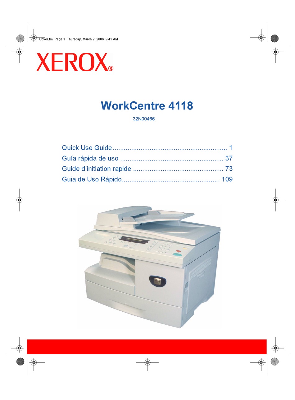 Принтер xerox workcentre 4118 как подключить