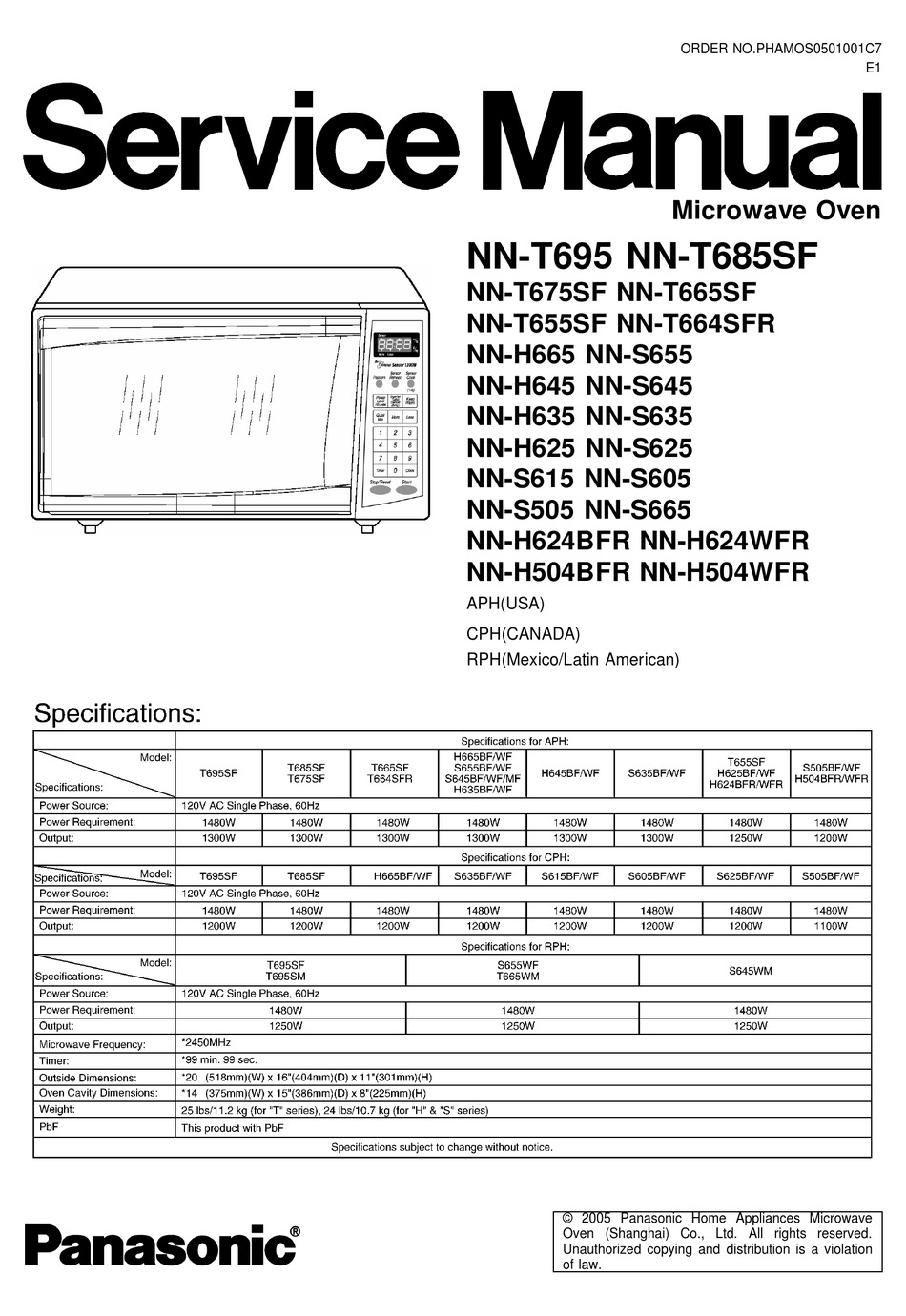 panasonic nn t695sf