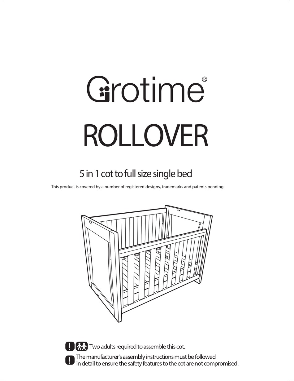 grotime rollover cot