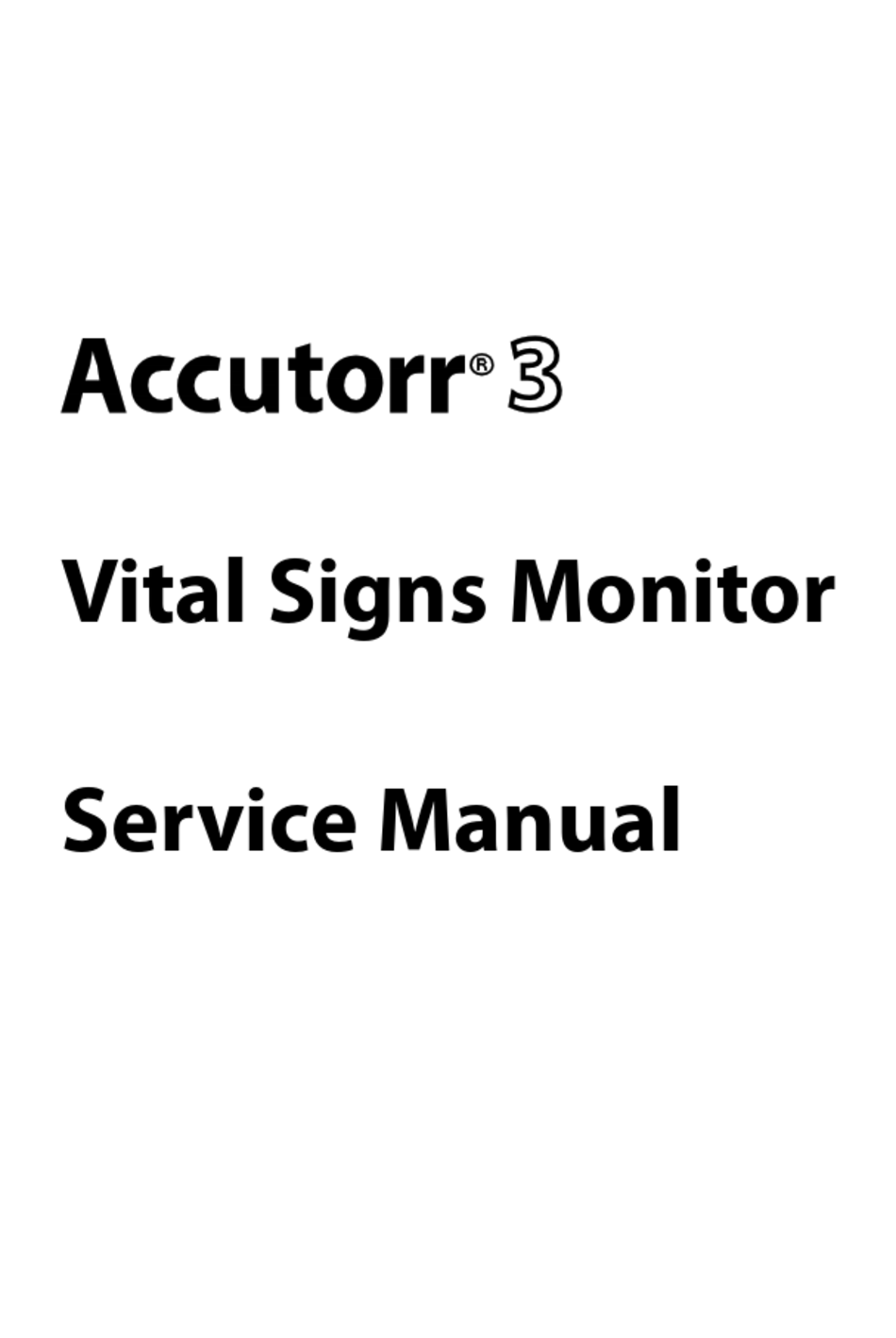 MINDRAY ACCUTORR 3 SERVICE MANUAL Pdf Download ManualsLib