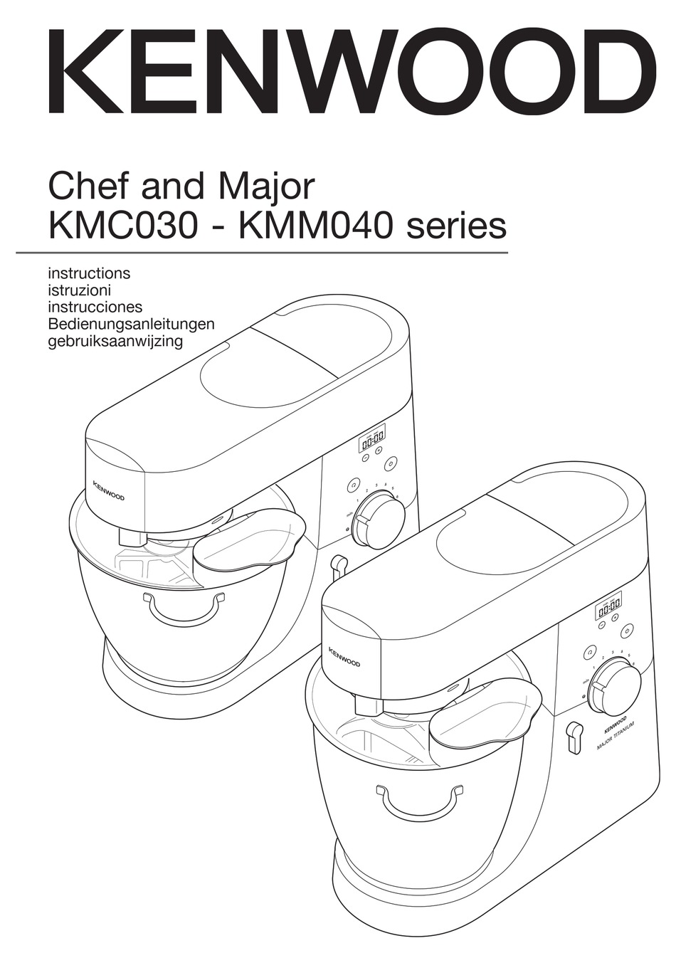 KENWOOD KMC030SERIES INSTRUCTIONS MANUAL Pdf Download | ManualsLib