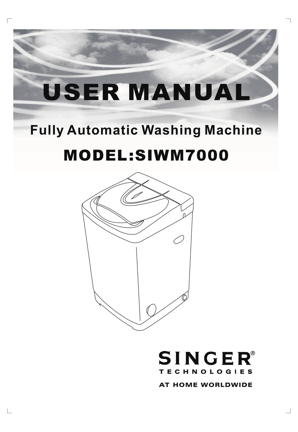 Singer Siwm7000 User Manual Pdf