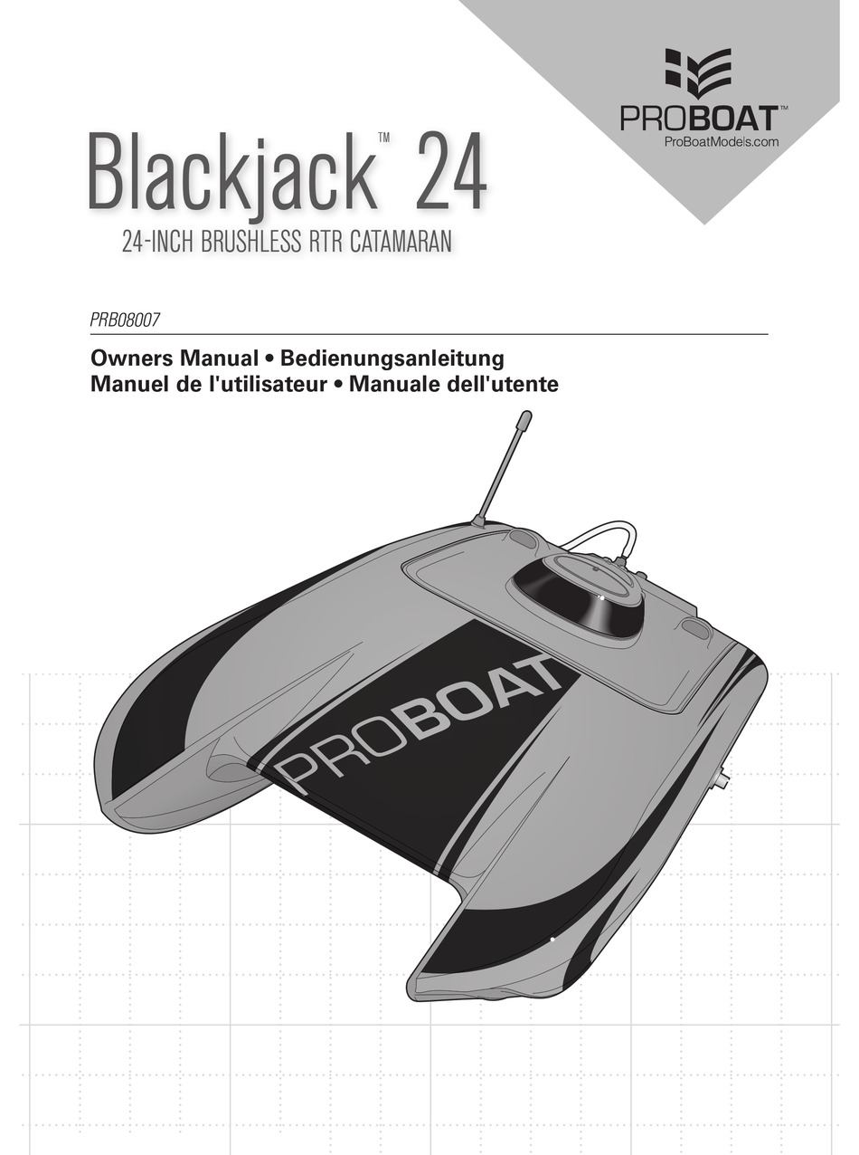 PROBOAT BLACKJACK 24 OWNER'S MANUAL Pdf 