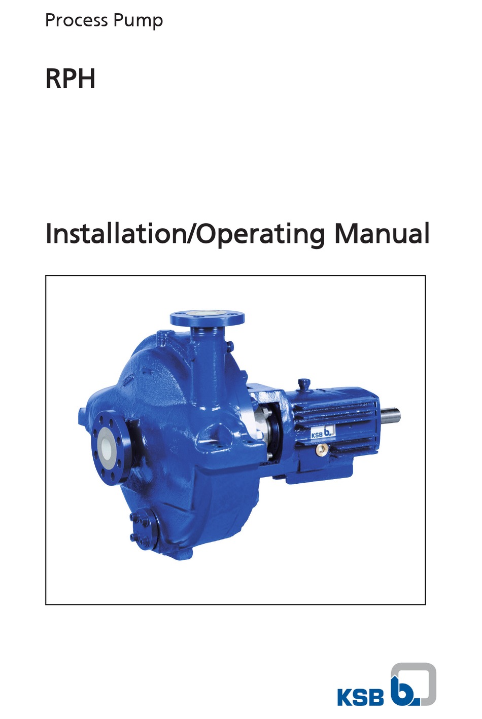 KSB RPH INSTALLATION & OPERATING MANUAL Pdf Download ManualsLib