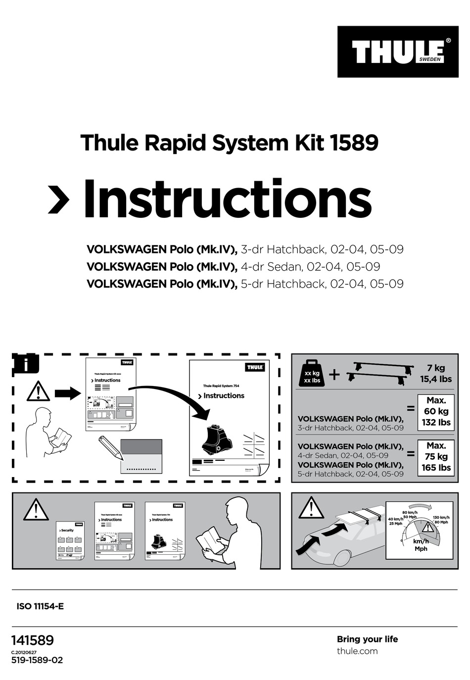 Thule 1589 Rapid Fitting Kit 