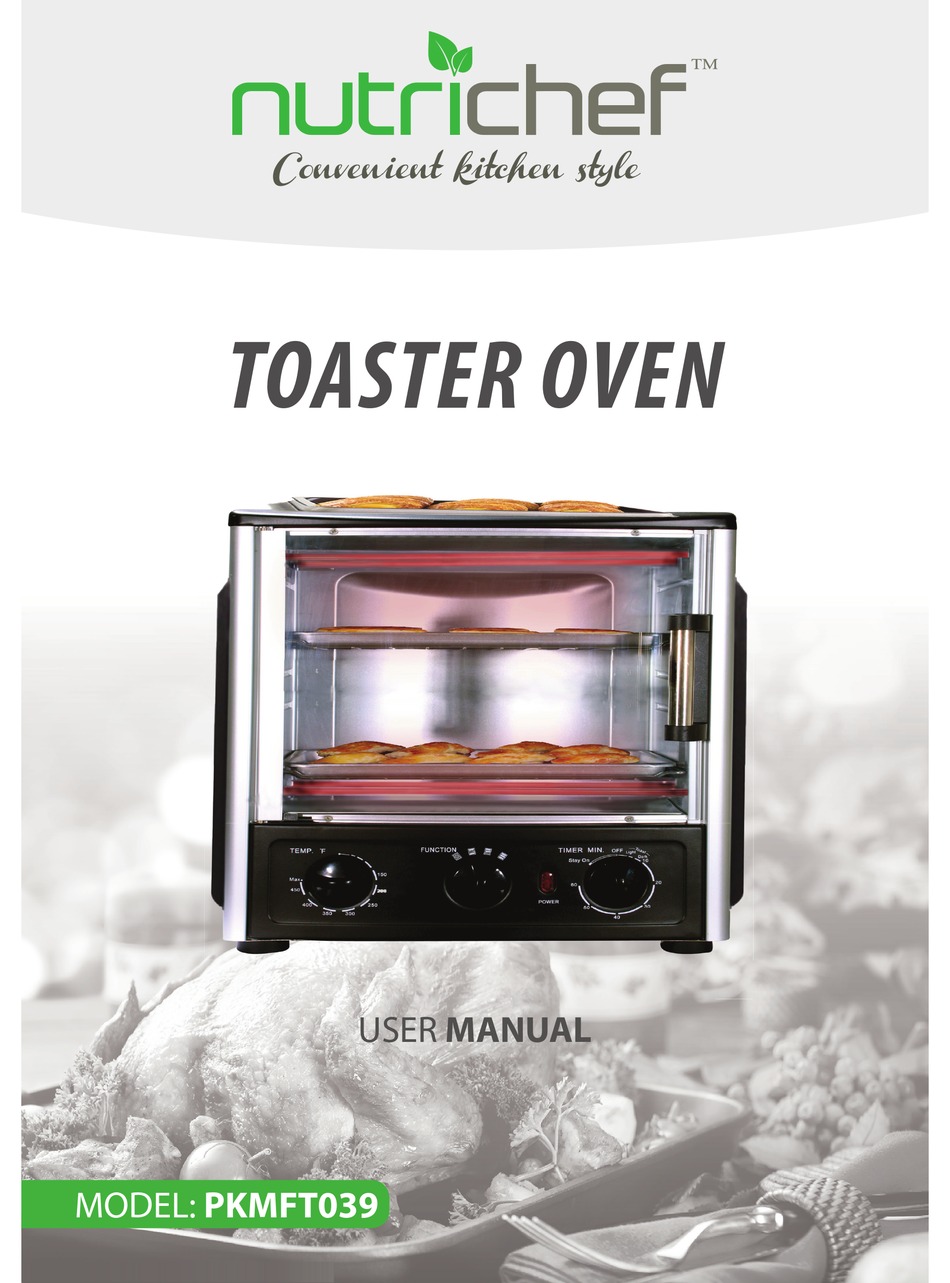 NutriChef PKRT97 Kitchen Countertop Rotisserie Toaster Oven Cooker