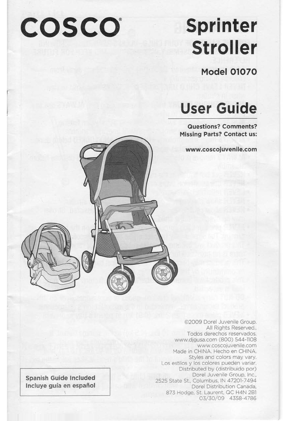 Cosco simple fold travel system clearance manual