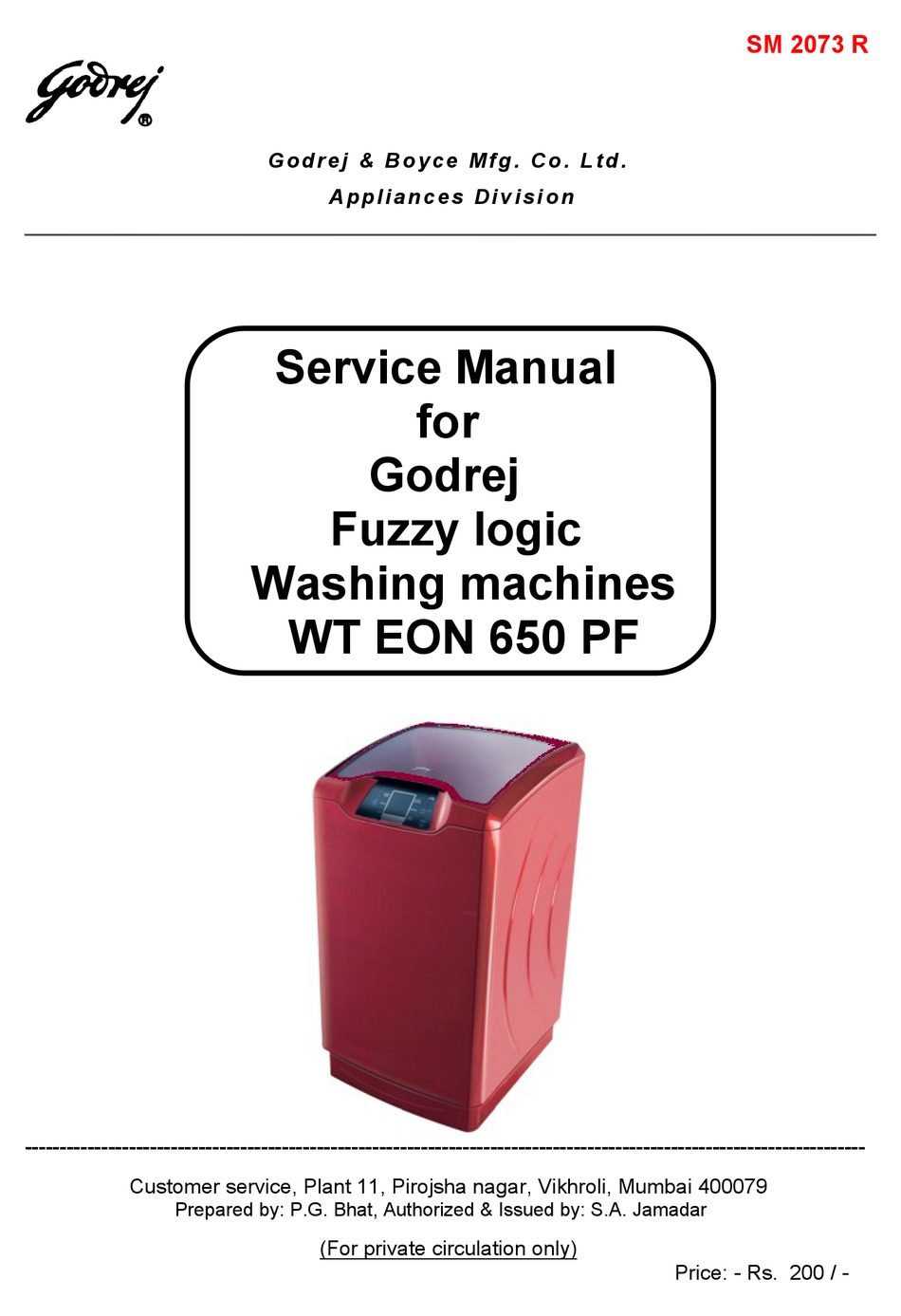 godrej wt eon 650 pf