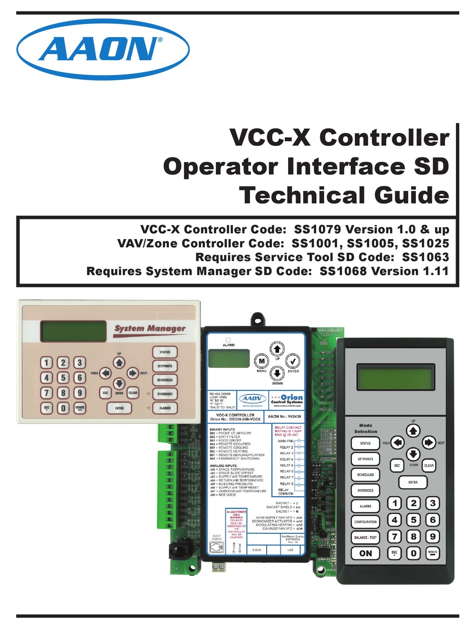 AAON SS1079 TECHNICAL MANUAL Pdf Download ManualsLib