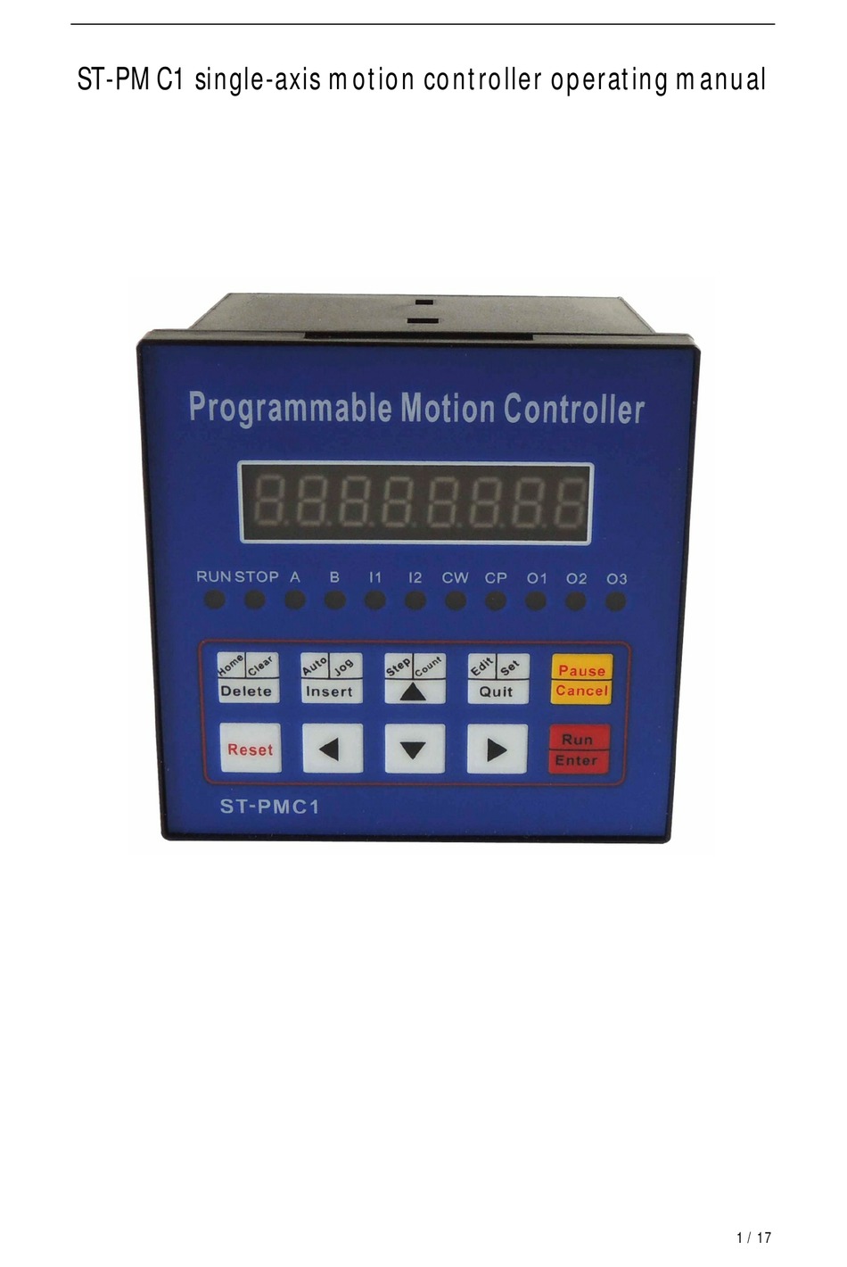 1 Single Axis CNC Servo Stepper Motor Motion Programmable Controller ST-PMC1 