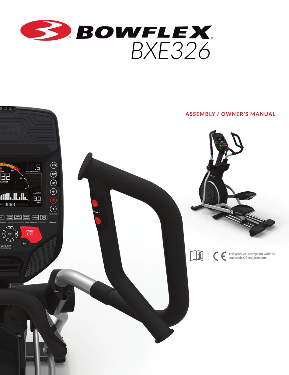 BOWFLEX BXE326 ASSEMBLY AND OWNER