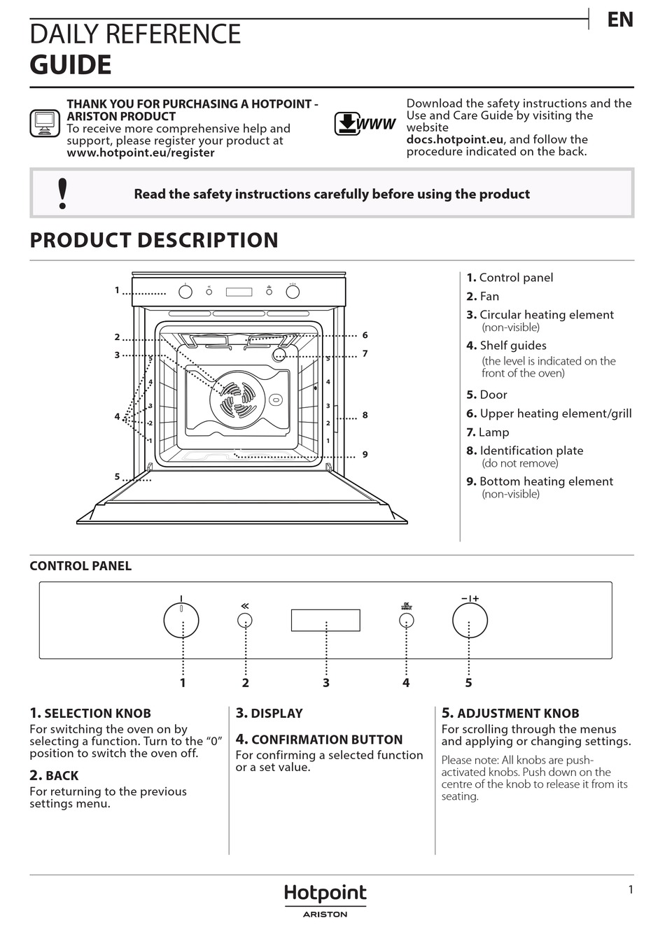 hotpoint stove cleaning instructions