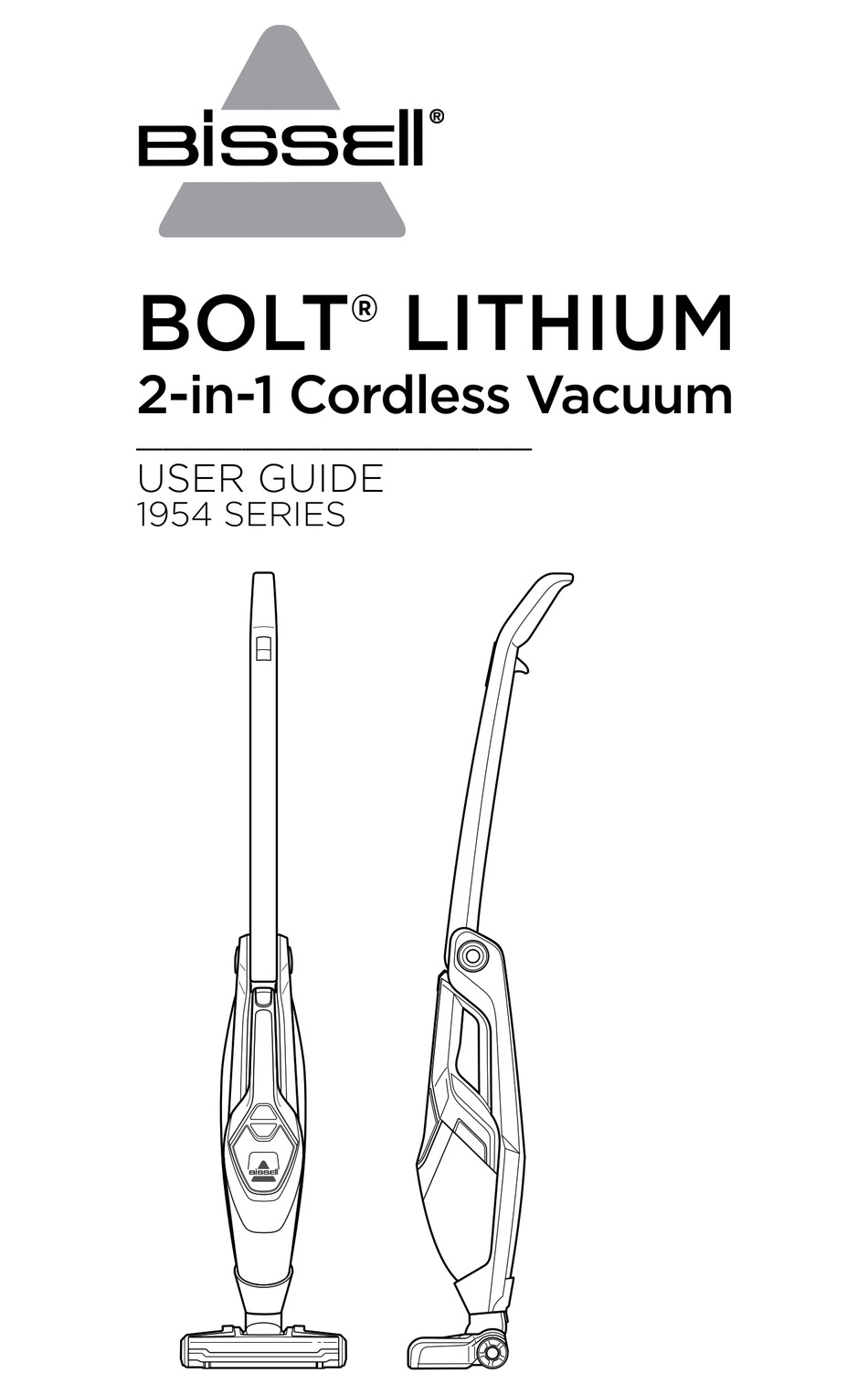 BISSELL BOLT 1954 SERIES USER MANUAL 