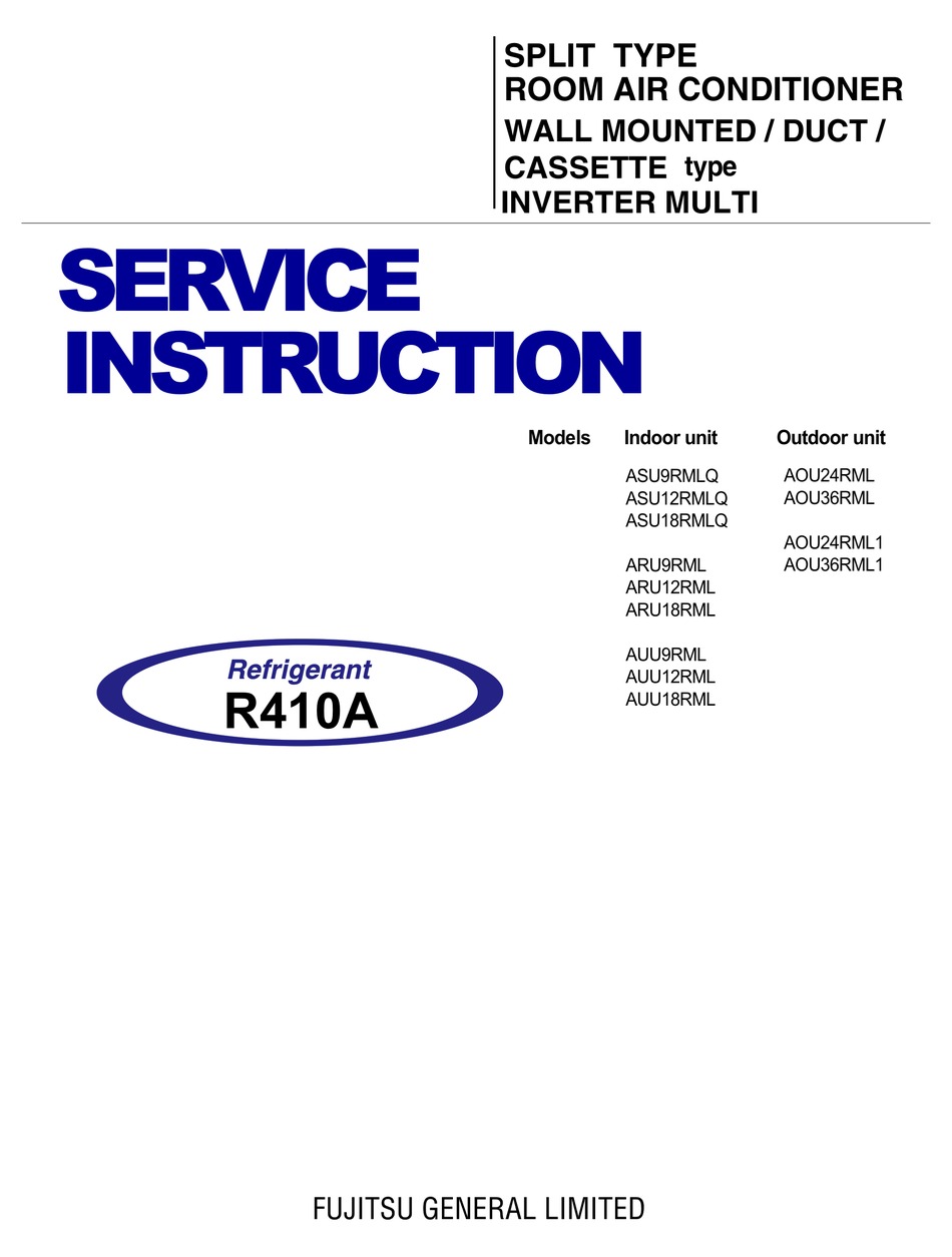Fujitsu Asu18rmlq Service Instruction Pdf Download Manualslib Fujitsu Asu18rmlq Service Instruction Pdf Download Manualslib