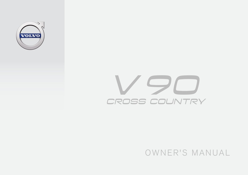 VOLVO V90 CROSS COUNTRY OWNER'S MANUAL Pdf Download | ManualsLib