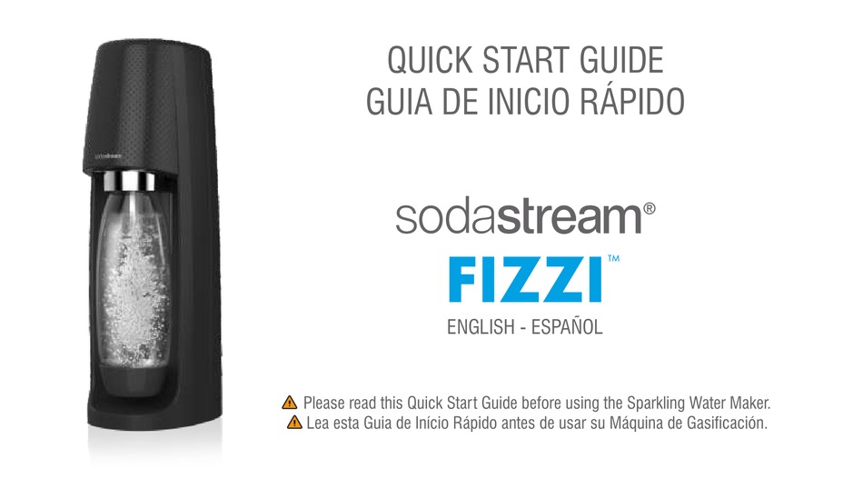 SODASTREAM FIZZI QUICK START MANUAL Pdf Download ManualsLib