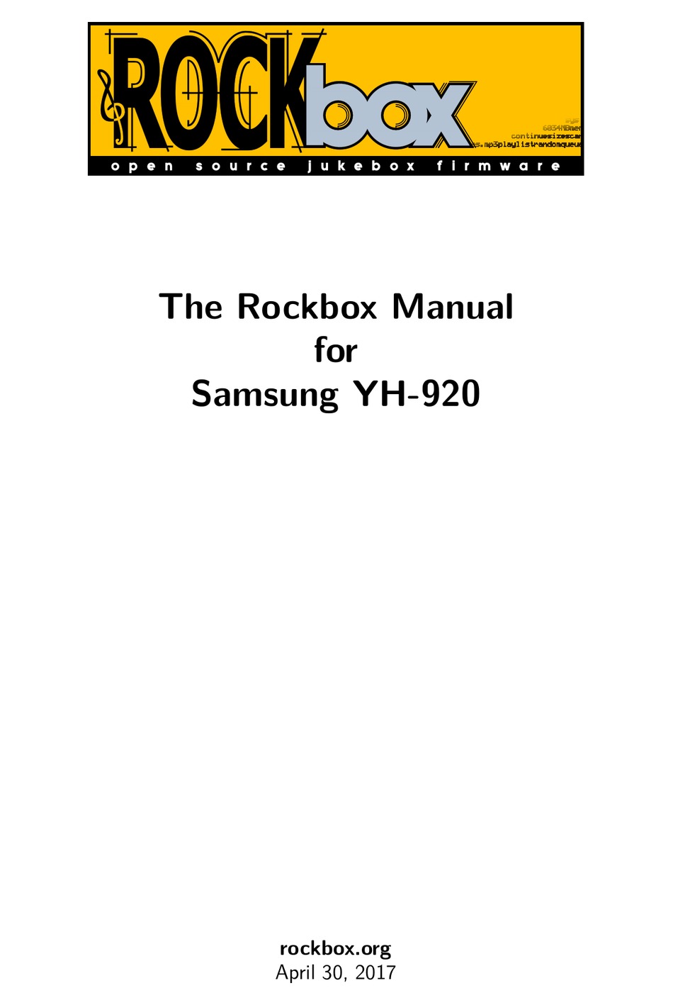 Manual installation of rockbox 2