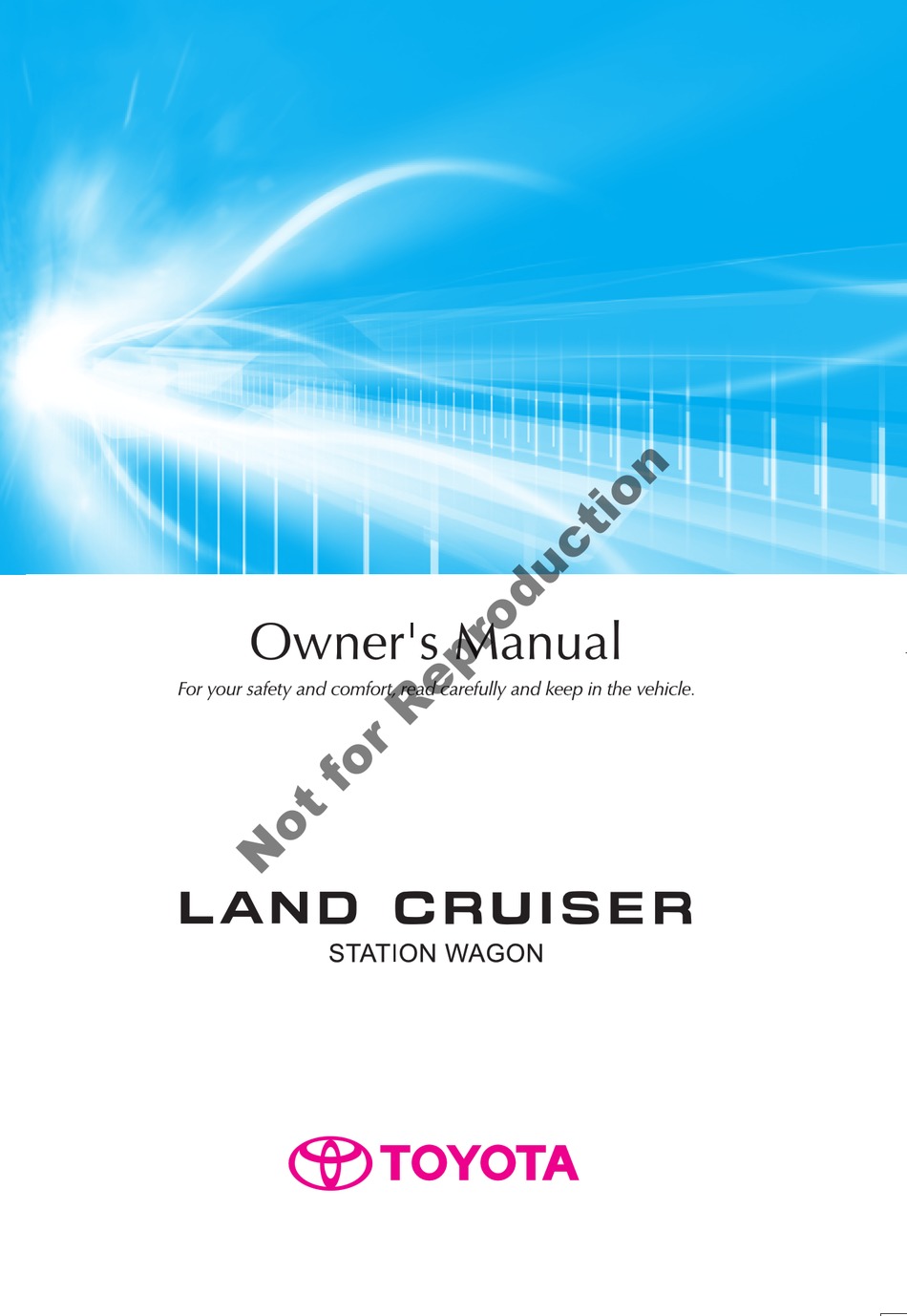 LAND CRUISER OWNERS MANUAL 1995 TOYOTA BOOK HANDBOOK 