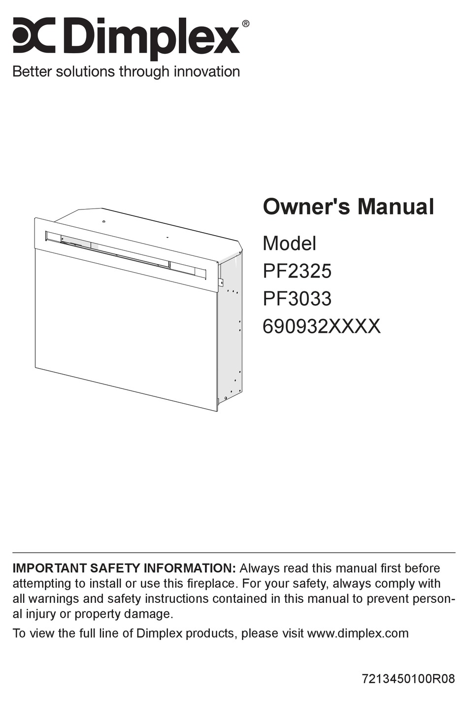 Replacement Parts - Dimplex PF2325 Owner's Manual [Page 18] | ManualsLib