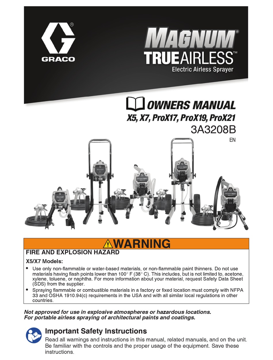 GRACO X5 OWNER'S MANUAL Pdf Download | ManualsLib