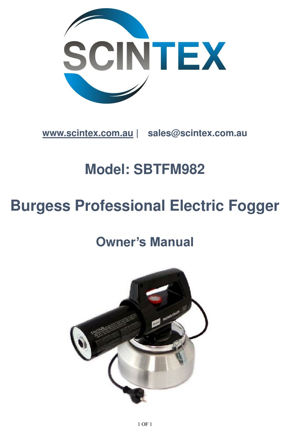 Scintex Sbtfm982 Owner S Manual Pdf Download Manualslib