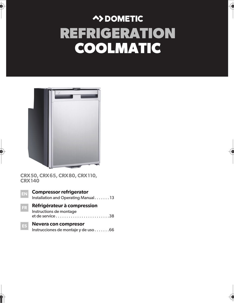 Dometic Crx50 Installation And Operating Manual Pdf Download Manualslib