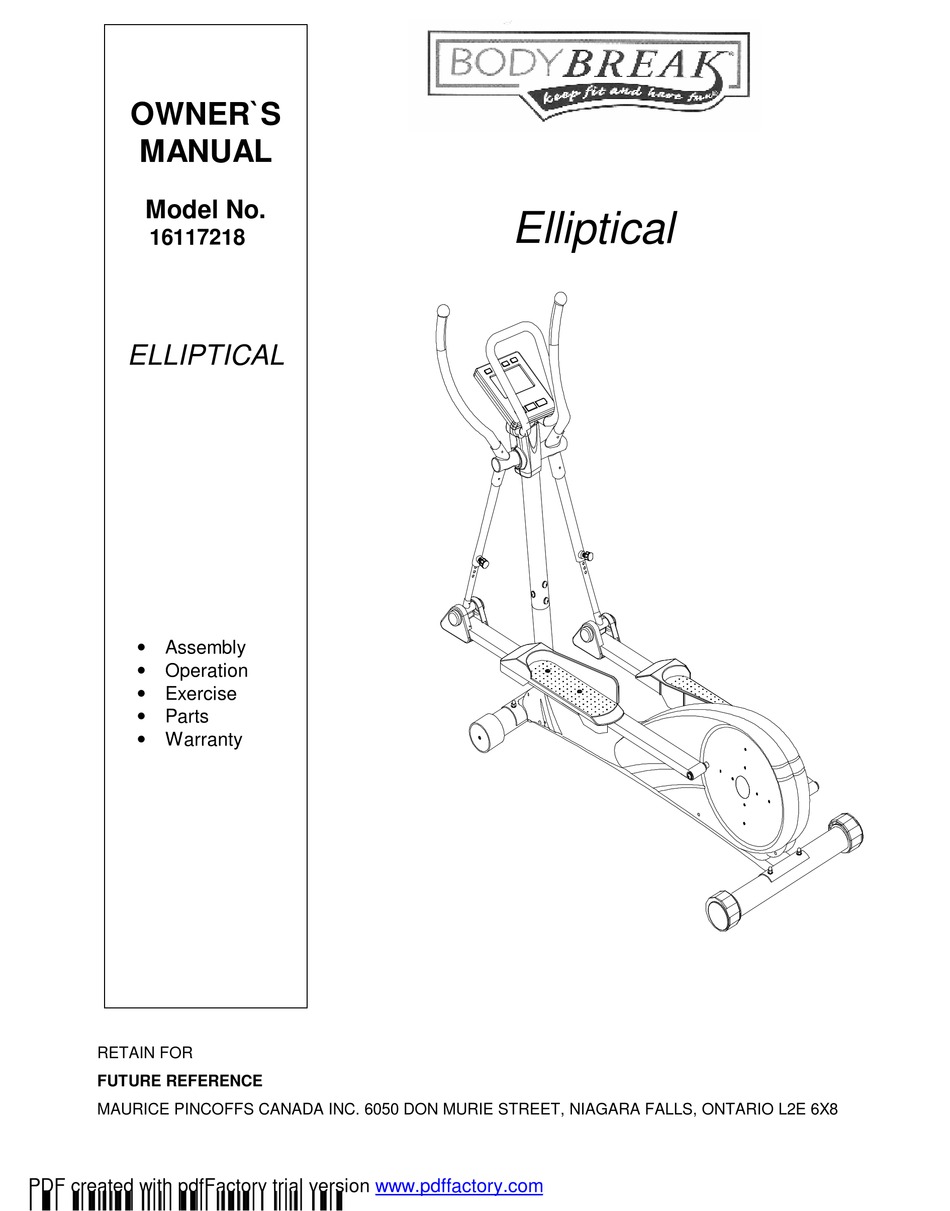 Body best sale break elliptical