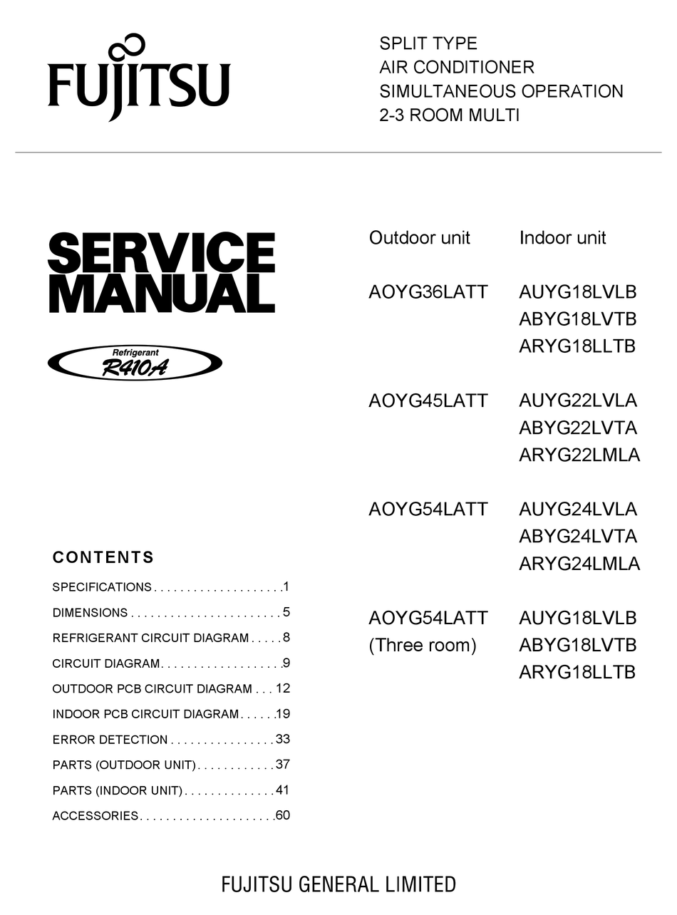 Outdoor Unit Error Code Display; Error Code Check Table - Fujitsu  AOYG36LATT Service Manual [Page 35] | ManualsLib