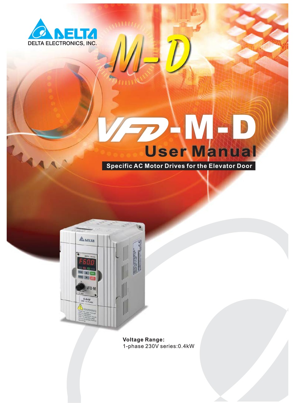 DELTA VFD-M-D SERIES USER MANUAL Pdf Download | ManualsLib