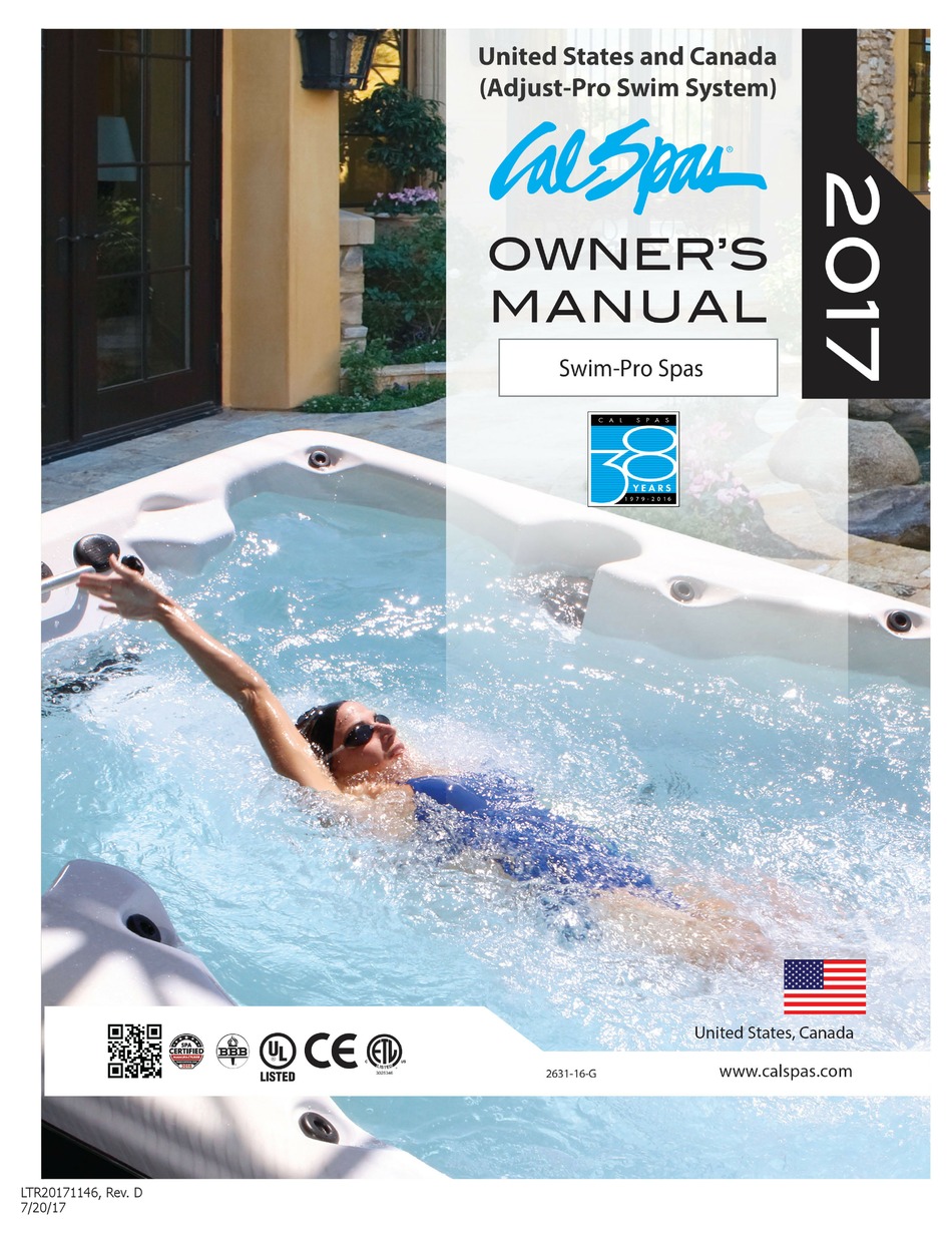 ALL SPAS SWIM-PRO SERIES OWNER'S MANUAL Pdf Download | ManualsLib