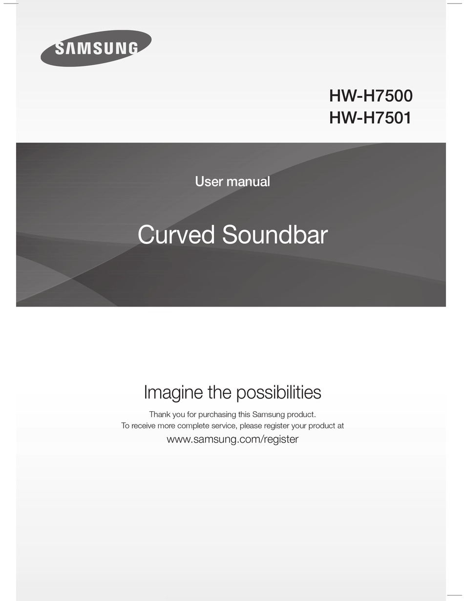 SAMSUNG HW-H7500 USER MANUAL Pdf Download | ManualsLib