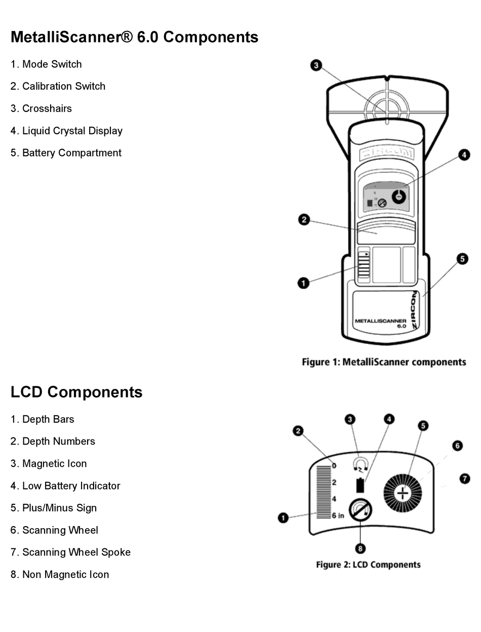 ZIRCON METALLISCANNER 6.0 INSTRUCTIONS MANUAL Pdf Download ManualsLib