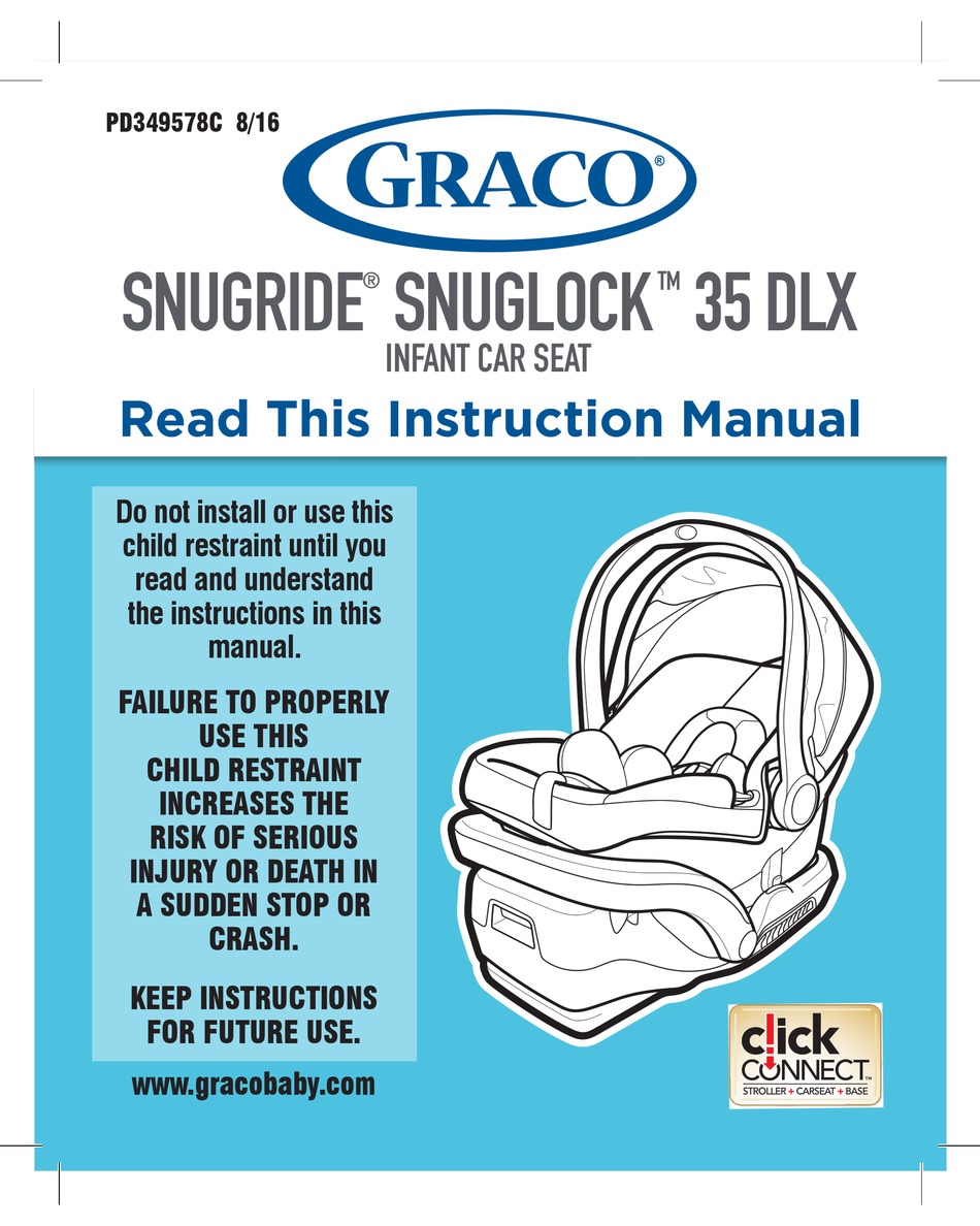 Graco Snugride Snuglock 35 Dlx Instruction Manual Pdf Download Manualslib