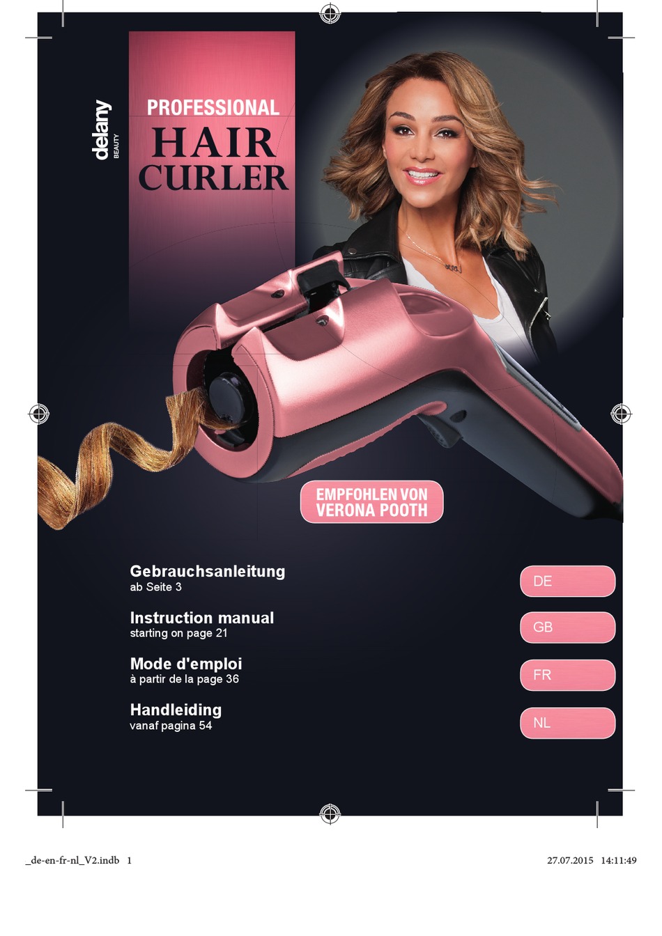 DELANY PROFESSIONAL HAIR CURLER INSTRUCTION MANUAL Pdf Download
