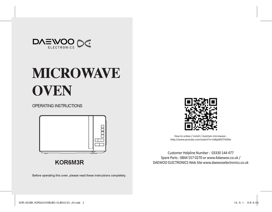 Daewoo Kor6m3r Operating Instructions Manual Pdf Manualslib Daewoo Kor6m3r Operating Instructions