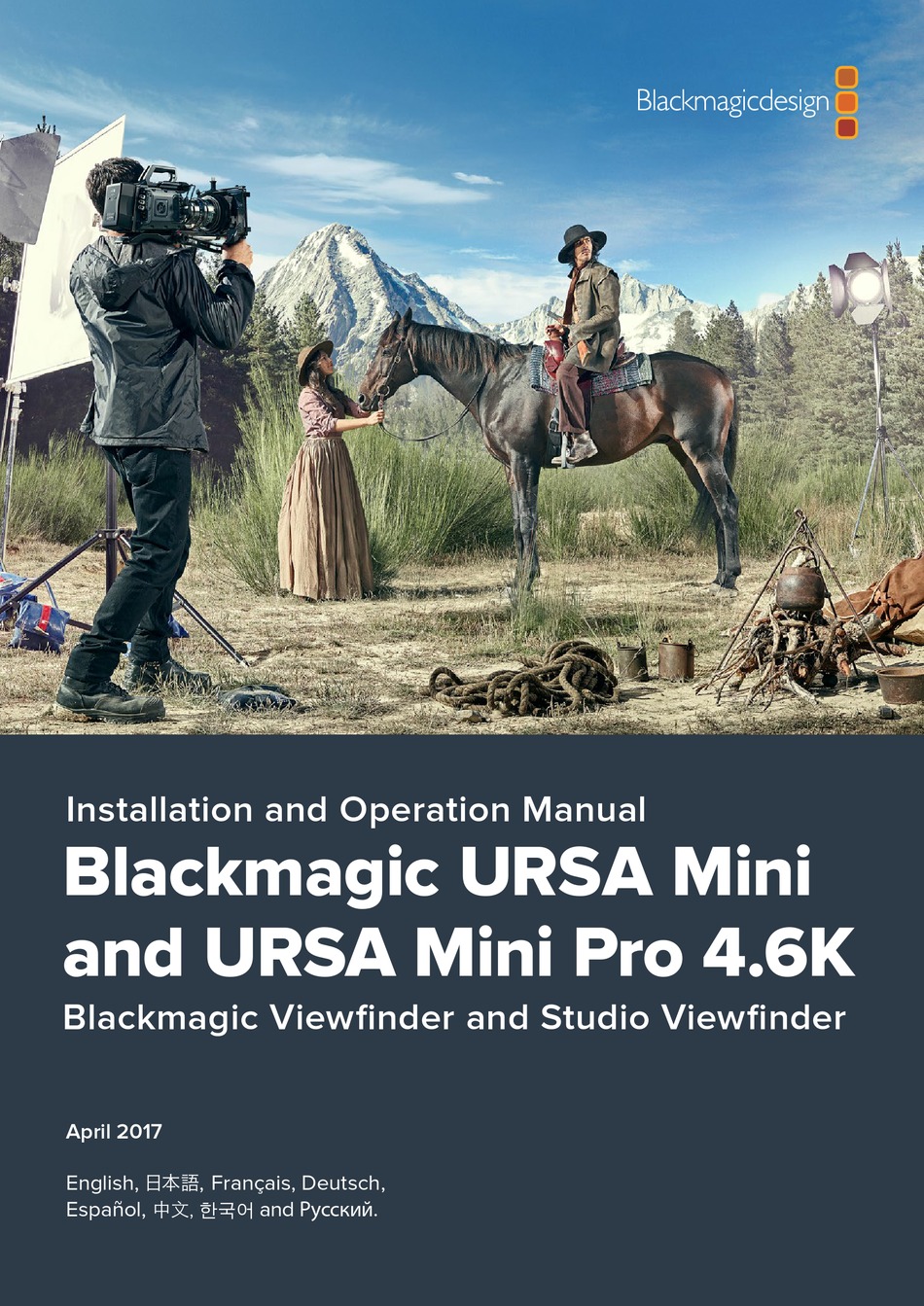 Blackmagicdesign Ursa Mini Pro 4 6k Installation And Operation Manual Pdf Download Manualslib