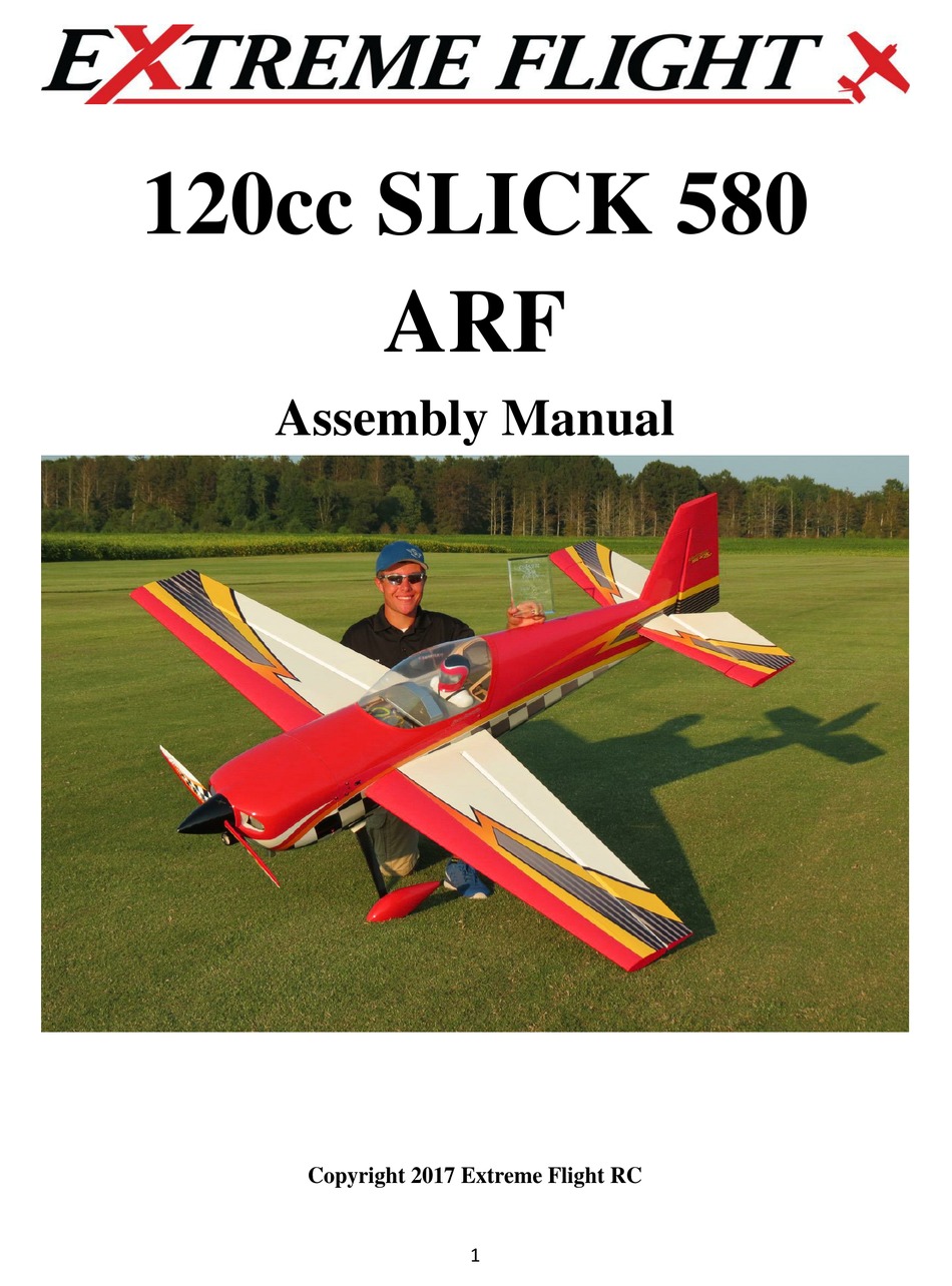 EXTREME FLIGHT 120CC SLICK 580 EXP ASSEMBLY MANUAL Pdf Download ...