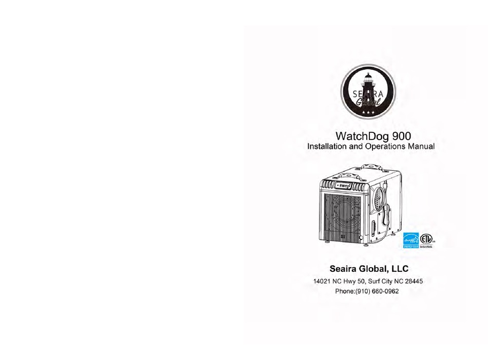 SEAIRA GLOBAL WATCHDOG 900 INSTALLATION AND OPERATION MANUAL Pdf