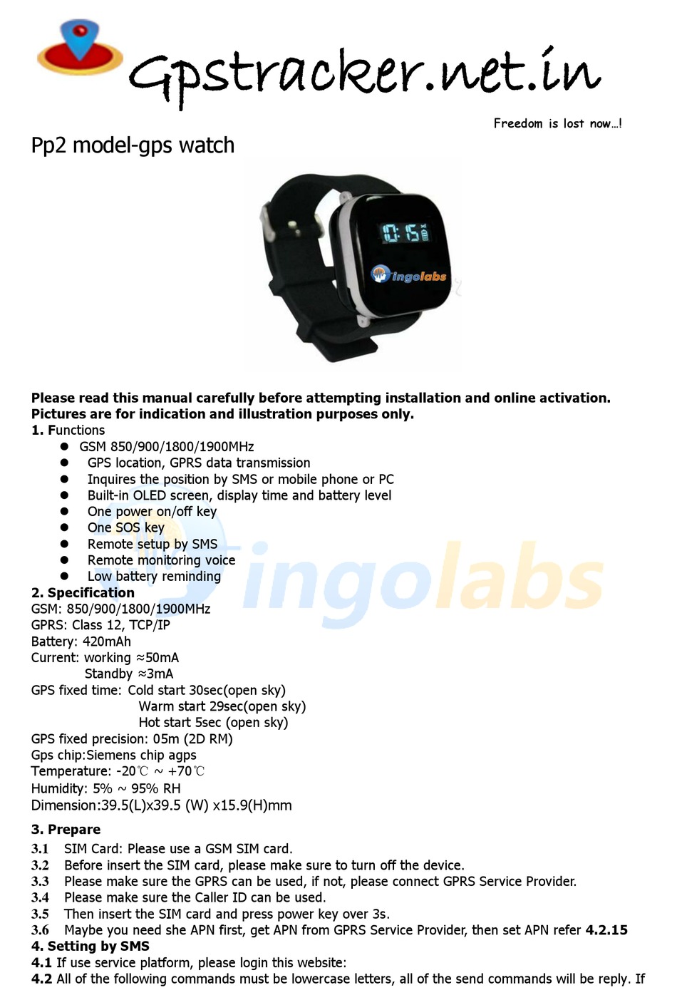 INGOLABS PP2 MANUAL Pdf Download ManualsLib