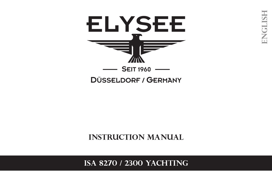 isa 8270 yachting movement manual