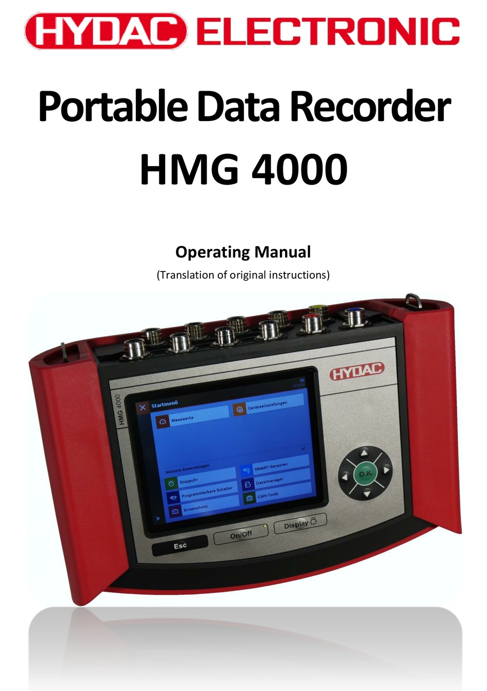 HYDAC HMG 4000 OPERATING MANUAL Pdf Download ManualsLib