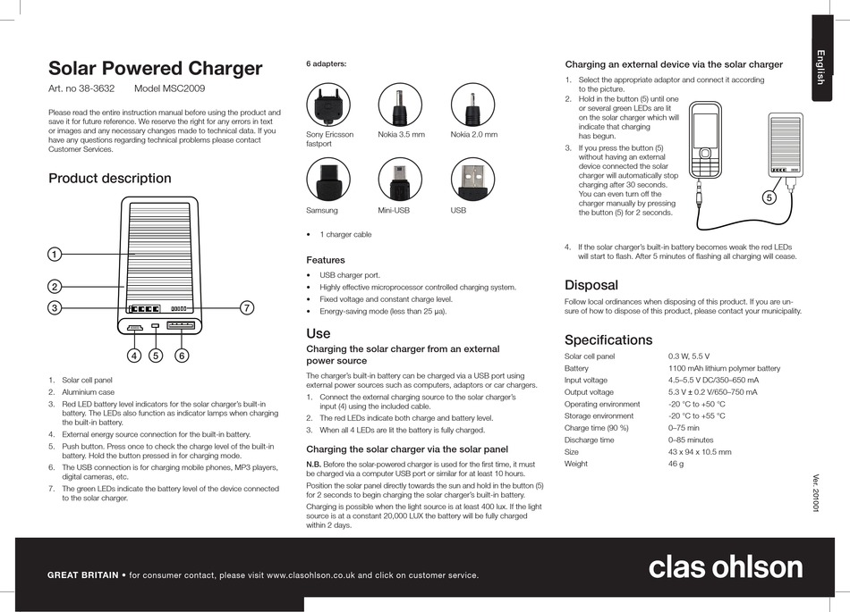 CLAS OHLSON MSC2009 INSTRUCTION MANUAL Pdf Download | ManualsLib