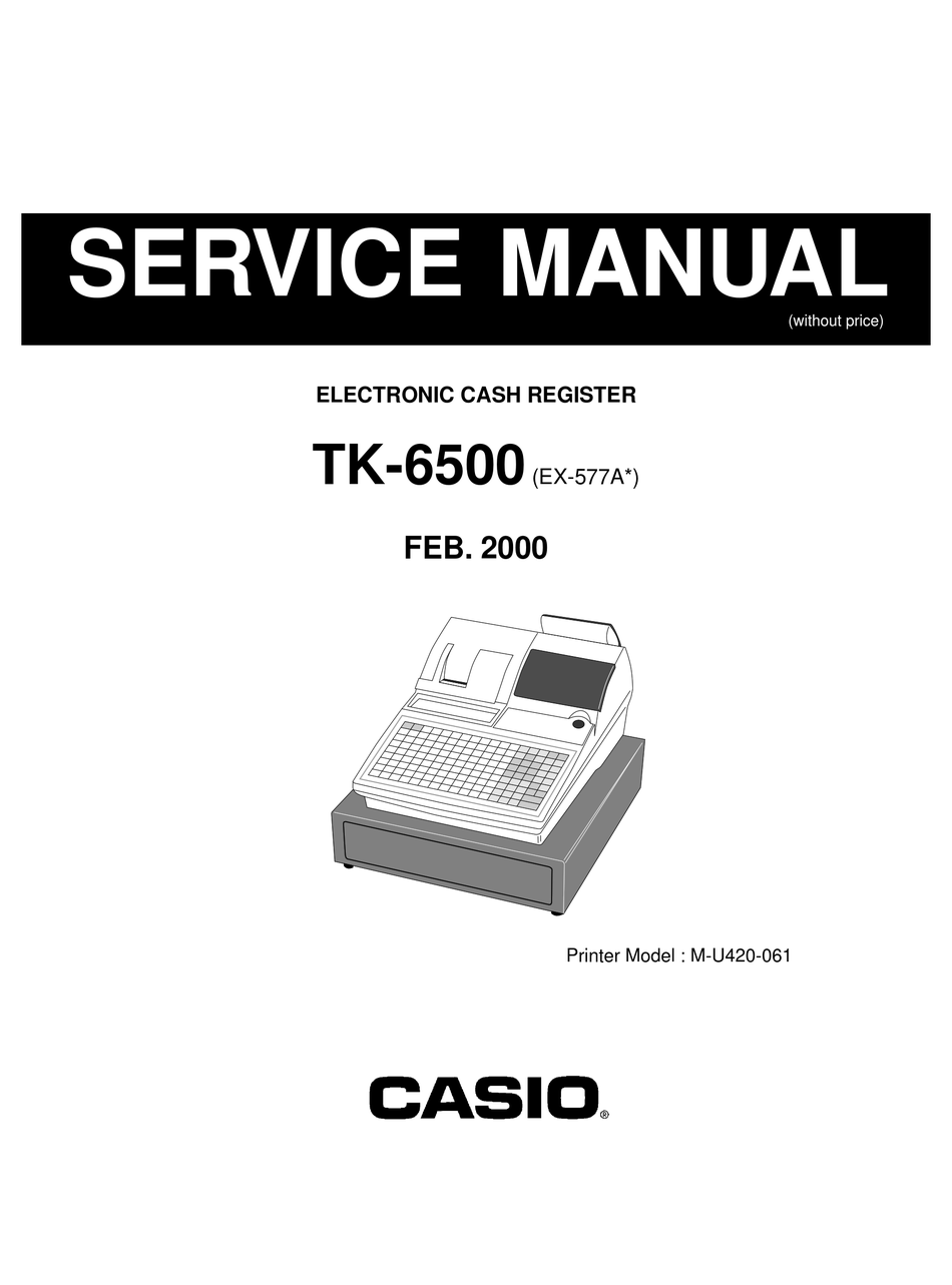 CASIO TK6500 SERVICE MANUAL Pdf Download ManualsLib